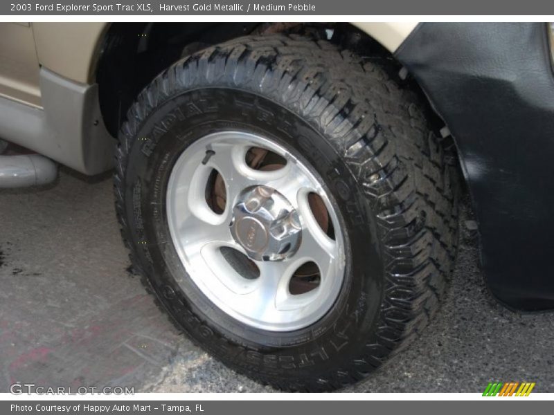 Harvest Gold Metallic / Medium Pebble 2003 Ford Explorer Sport Trac XLS