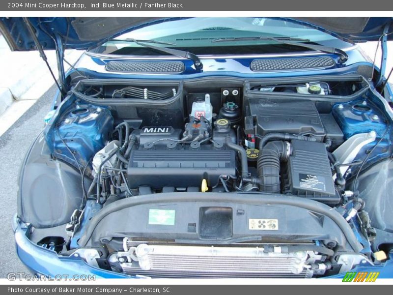 Indi Blue Metallic / Panther Black 2004 Mini Cooper Hardtop