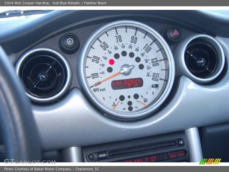 Indi Blue Metallic / Panther Black 2004 Mini Cooper Hardtop