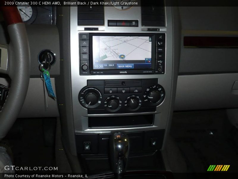 Brilliant Black / Dark Khaki/Light Graystone 2009 Chrysler 300 C HEMI AWD