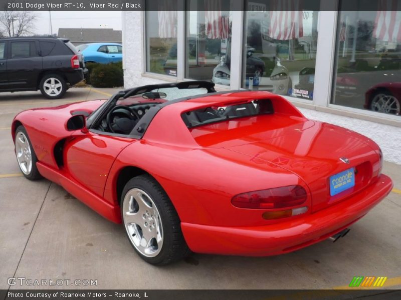 Viper Red / Black 2001 Dodge Viper RT-10