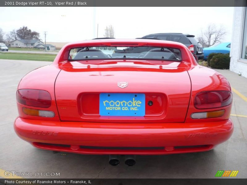 Viper Red / Black 2001 Dodge Viper RT-10