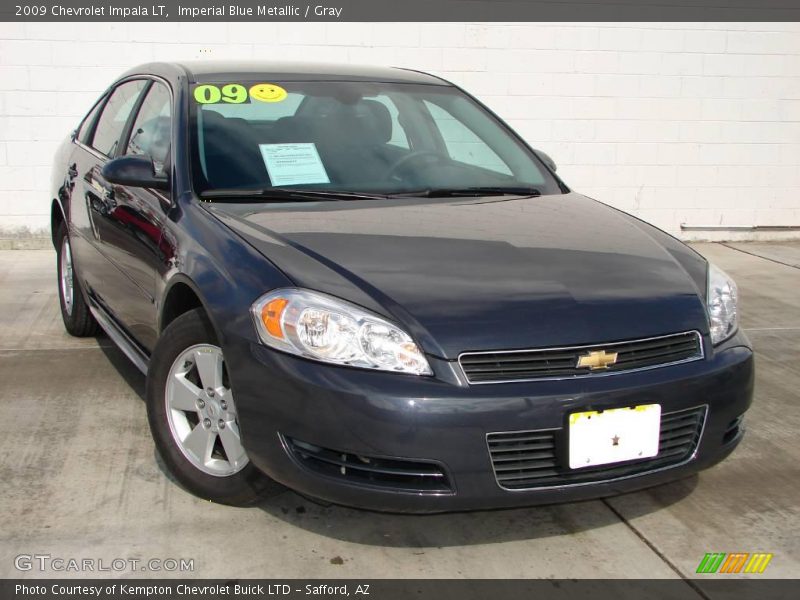 Imperial Blue Metallic / Gray 2009 Chevrolet Impala LT