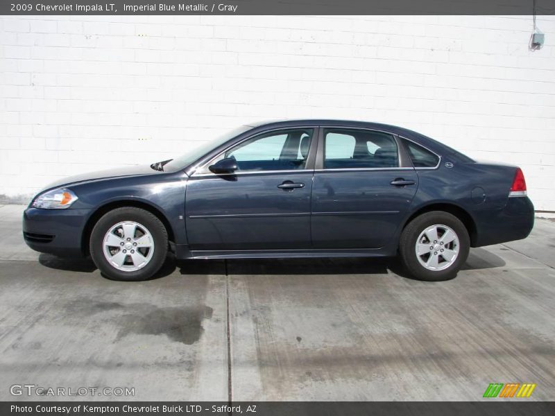 Imperial Blue Metallic / Gray 2009 Chevrolet Impala LT