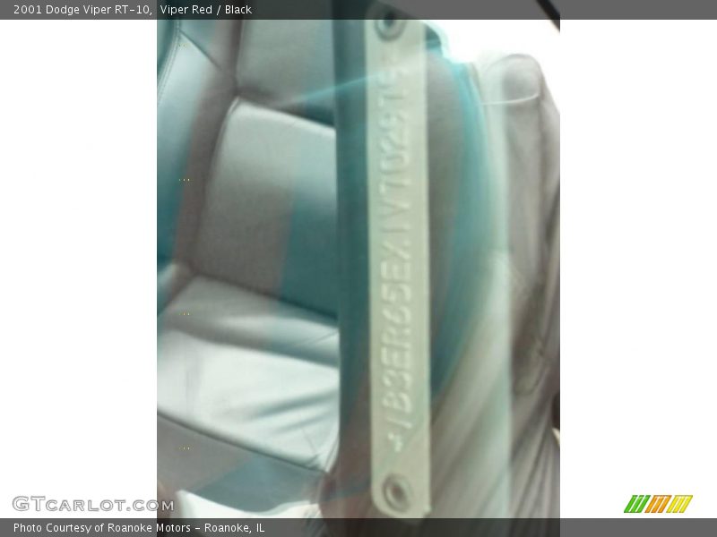 Viper Red / Black 2001 Dodge Viper RT-10