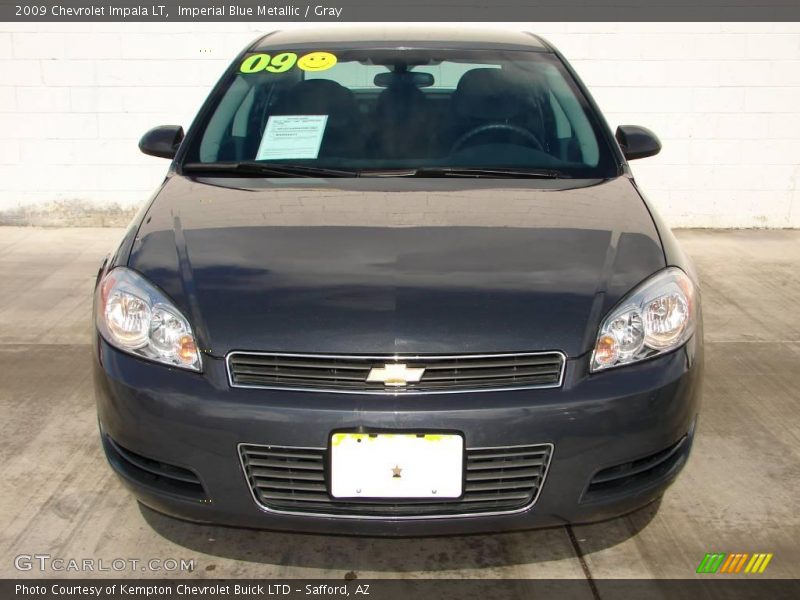 Imperial Blue Metallic / Gray 2009 Chevrolet Impala LT