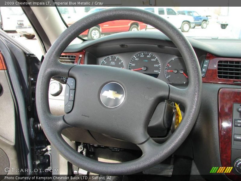 Imperial Blue Metallic / Gray 2009 Chevrolet Impala LT