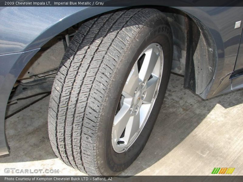 Imperial Blue Metallic / Gray 2009 Chevrolet Impala LT