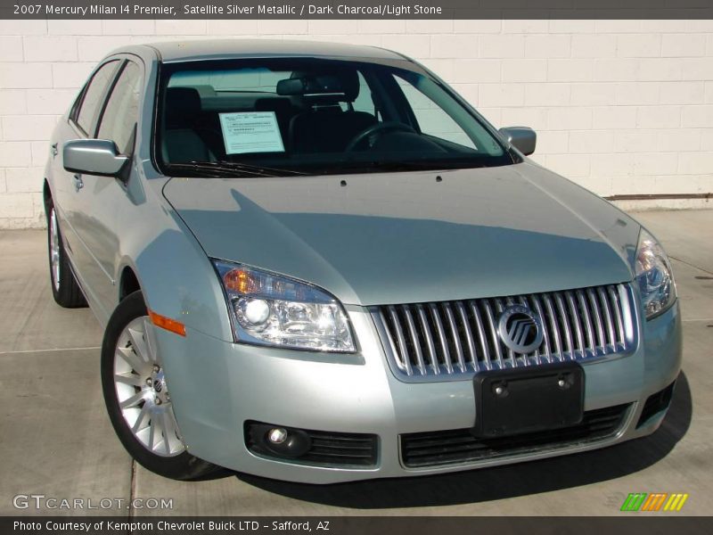Satellite Silver Metallic / Dark Charcoal/Light Stone 2007 Mercury Milan I4 Premier