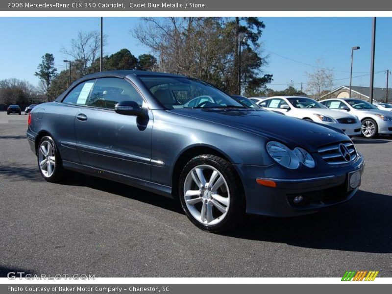 Cadet Blue Metallic / Stone 2006 Mercedes-Benz CLK 350 Cabriolet