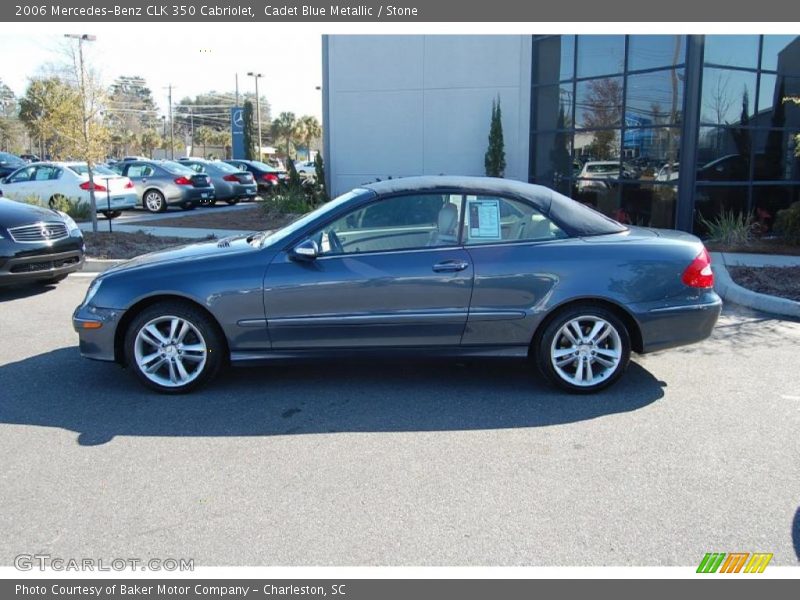 Cadet Blue Metallic / Stone 2006 Mercedes-Benz CLK 350 Cabriolet