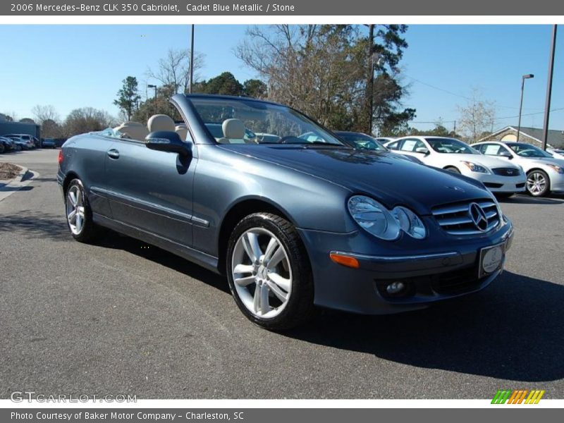 Cadet Blue Metallic / Stone 2006 Mercedes-Benz CLK 350 Cabriolet