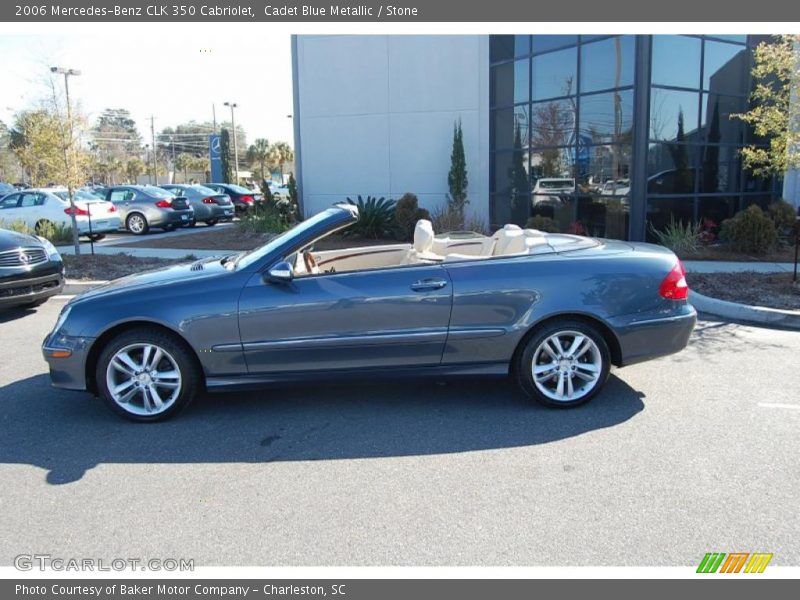 Cadet Blue Metallic / Stone 2006 Mercedes-Benz CLK 350 Cabriolet