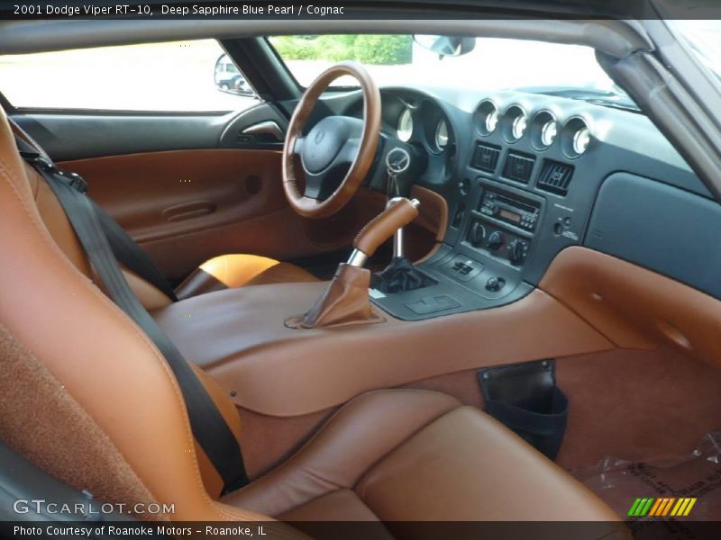 Deep Sapphire Blue Pearl / Cognac 2001 Dodge Viper RT-10