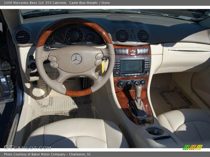 Cadet Blue Metallic / Stone 2006 Mercedes-Benz CLK 350 Cabriolet