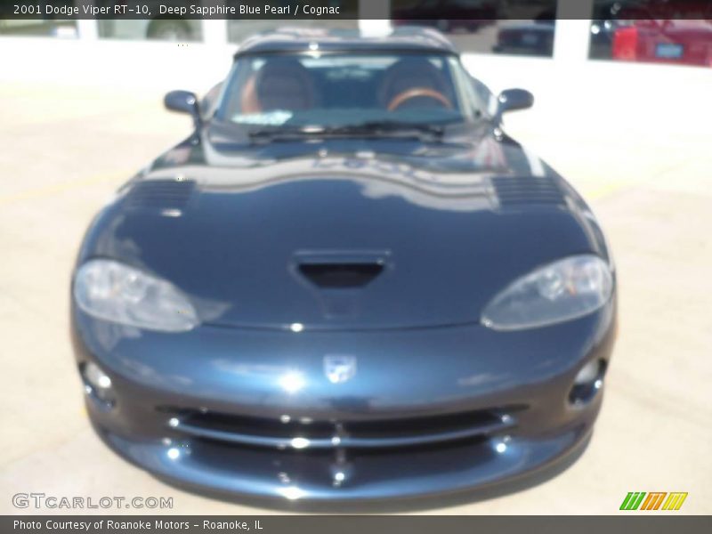 Deep Sapphire Blue Pearl / Cognac 2001 Dodge Viper RT-10