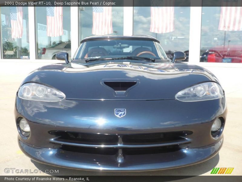 Deep Sapphire Blue Pearl / Cognac 2001 Dodge Viper RT-10