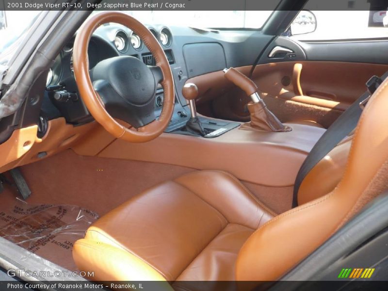 Deep Sapphire Blue Pearl / Cognac 2001 Dodge Viper RT-10