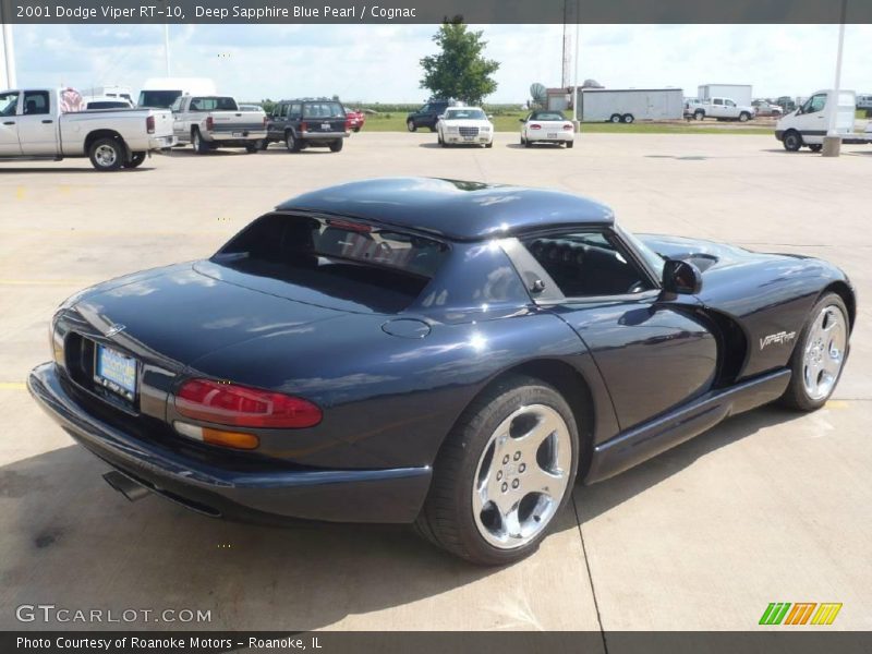 Deep Sapphire Blue Pearl / Cognac 2001 Dodge Viper RT-10