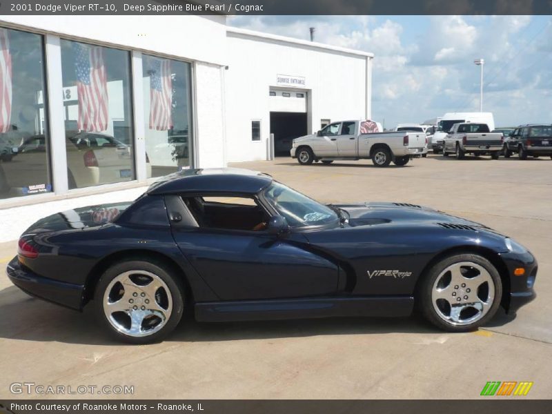 Deep Sapphire Blue Pearl / Cognac 2001 Dodge Viper RT-10