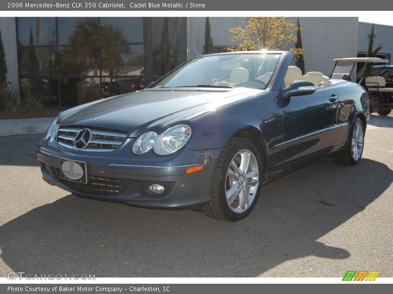 Cadet Blue Metallic / Stone 2006 Mercedes-Benz CLK 350 Cabriolet
