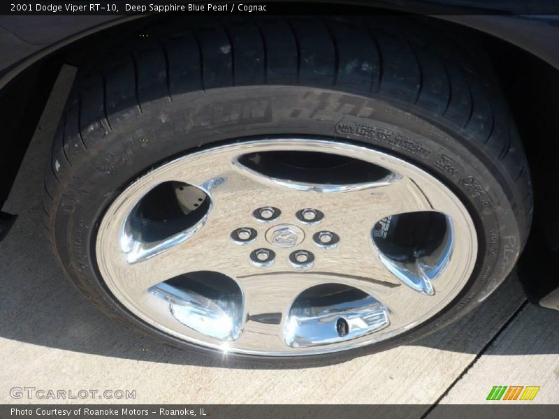 Deep Sapphire Blue Pearl / Cognac 2001 Dodge Viper RT-10