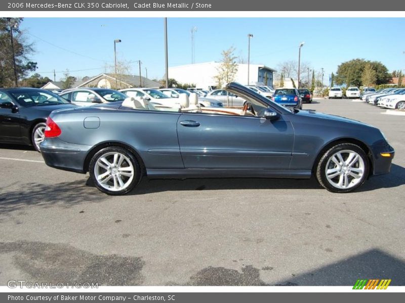 Cadet Blue Metallic / Stone 2006 Mercedes-Benz CLK 350 Cabriolet