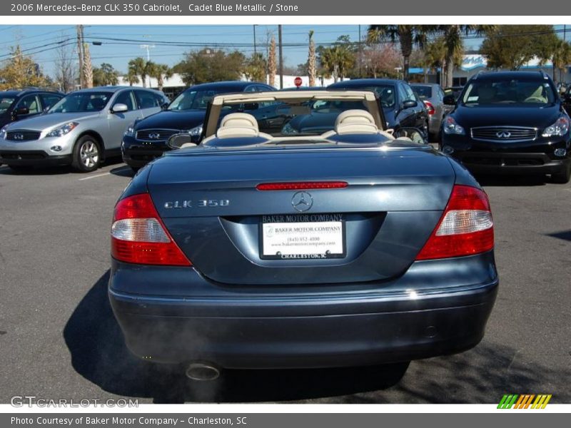 Cadet Blue Metallic / Stone 2006 Mercedes-Benz CLK 350 Cabriolet