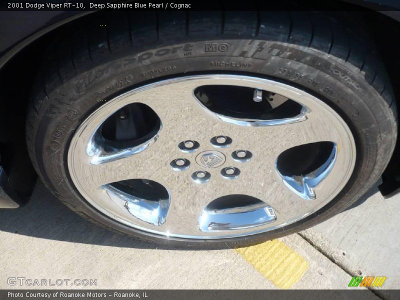 Deep Sapphire Blue Pearl / Cognac 2001 Dodge Viper RT-10