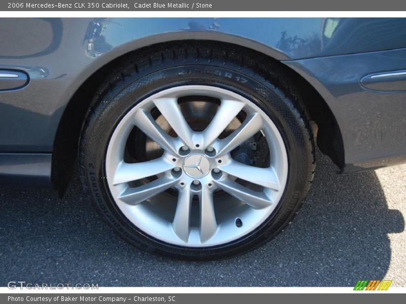 Cadet Blue Metallic / Stone 2006 Mercedes-Benz CLK 350 Cabriolet