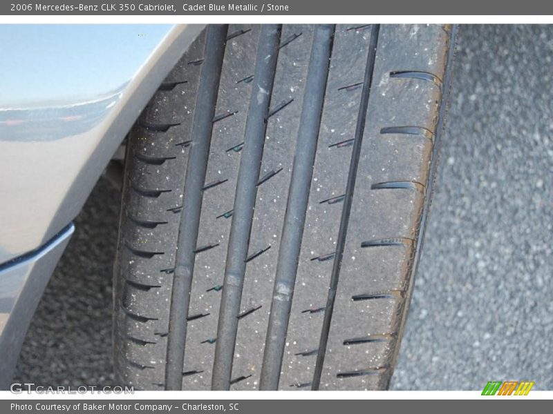 Cadet Blue Metallic / Stone 2006 Mercedes-Benz CLK 350 Cabriolet