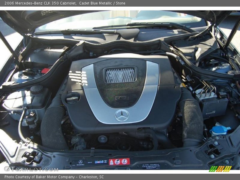 Cadet Blue Metallic / Stone 2006 Mercedes-Benz CLK 350 Cabriolet