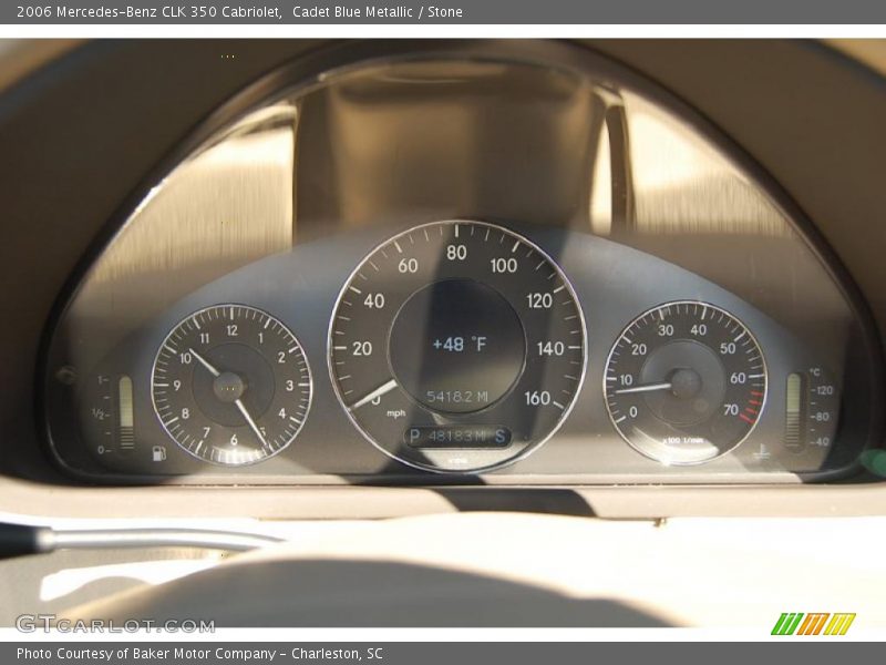 Cadet Blue Metallic / Stone 2006 Mercedes-Benz CLK 350 Cabriolet