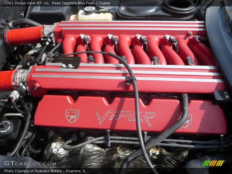 Deep Sapphire Blue Pearl / Cognac 2001 Dodge Viper RT-10