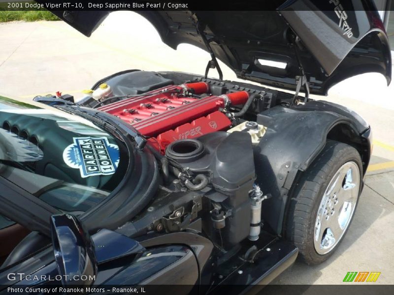 Deep Sapphire Blue Pearl / Cognac 2001 Dodge Viper RT-10