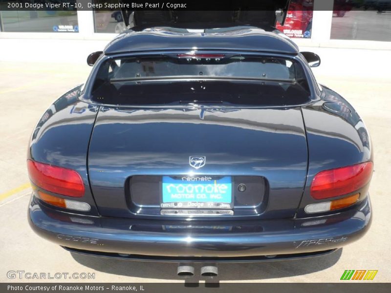 Deep Sapphire Blue Pearl / Cognac 2001 Dodge Viper RT-10