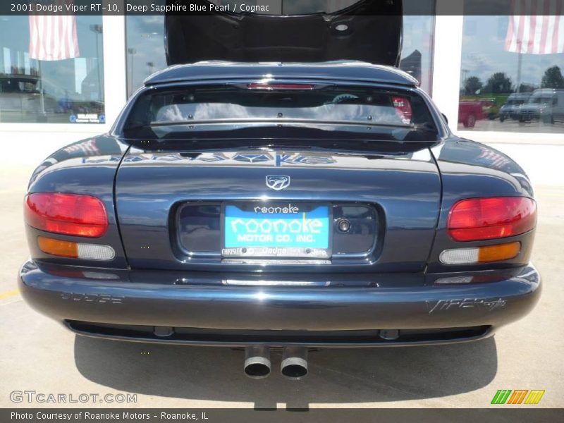 Deep Sapphire Blue Pearl / Cognac 2001 Dodge Viper RT-10