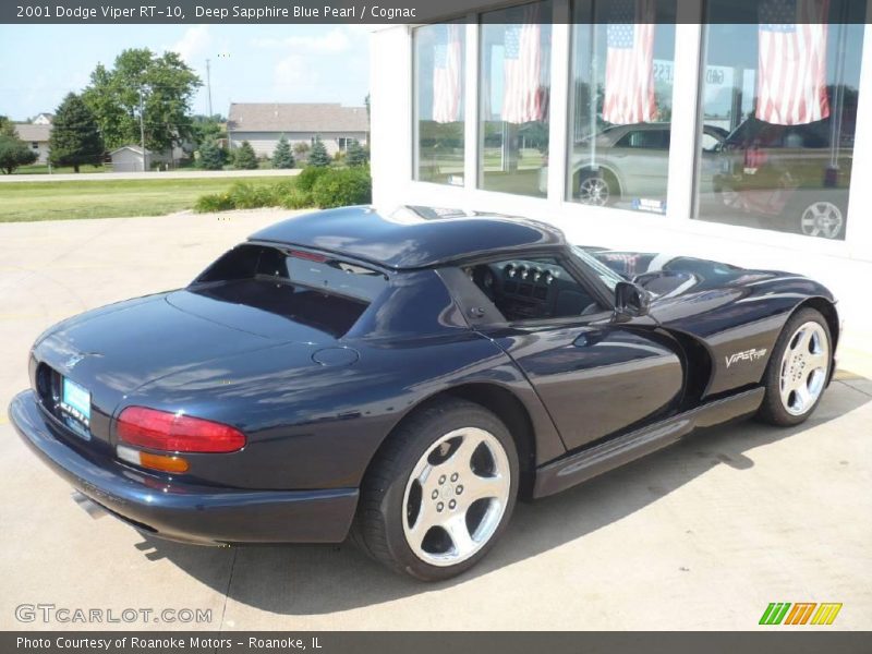 Deep Sapphire Blue Pearl / Cognac 2001 Dodge Viper RT-10