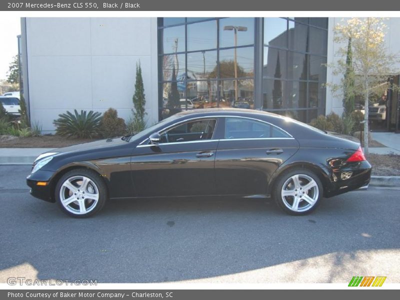 Black / Black 2007 Mercedes-Benz CLS 550
