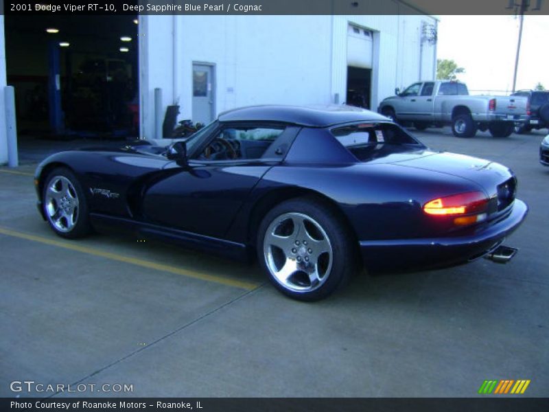 Deep Sapphire Blue Pearl / Cognac 2001 Dodge Viper RT-10