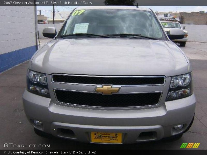 Silver Birch Metallic / Ebony 2007 Chevrolet Avalanche LT