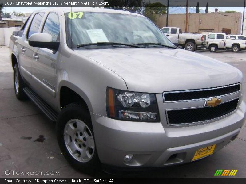Silver Birch Metallic / Ebony 2007 Chevrolet Avalanche LT