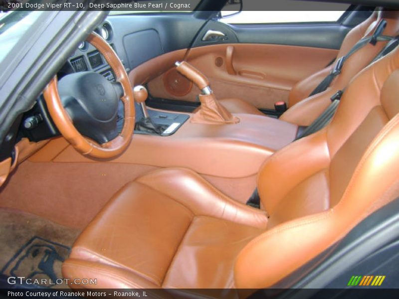 Deep Sapphire Blue Pearl / Cognac 2001 Dodge Viper RT-10
