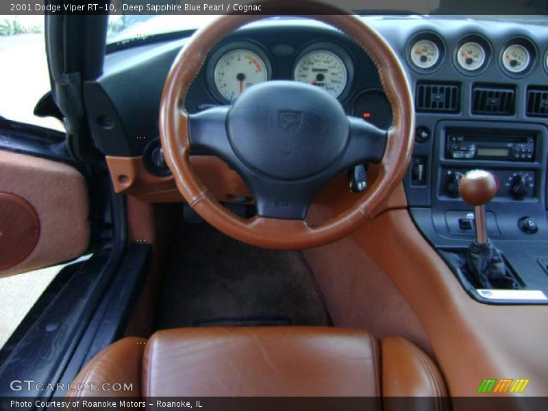 Deep Sapphire Blue Pearl / Cognac 2001 Dodge Viper RT-10