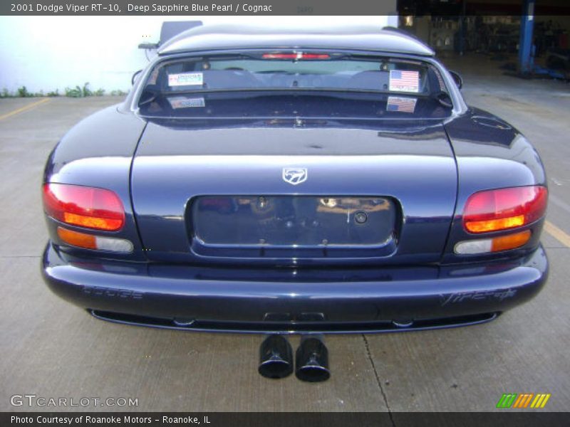 Deep Sapphire Blue Pearl / Cognac 2001 Dodge Viper RT-10