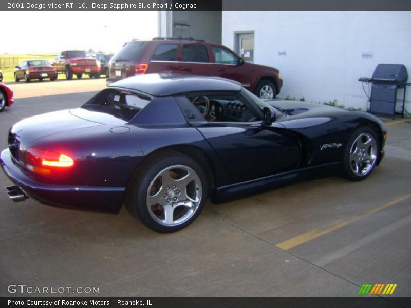 Deep Sapphire Blue Pearl / Cognac 2001 Dodge Viper RT-10