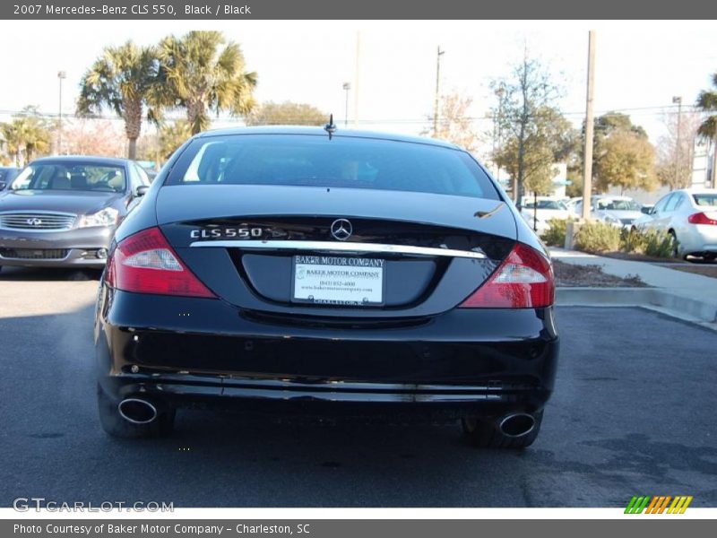 Black / Black 2007 Mercedes-Benz CLS 550