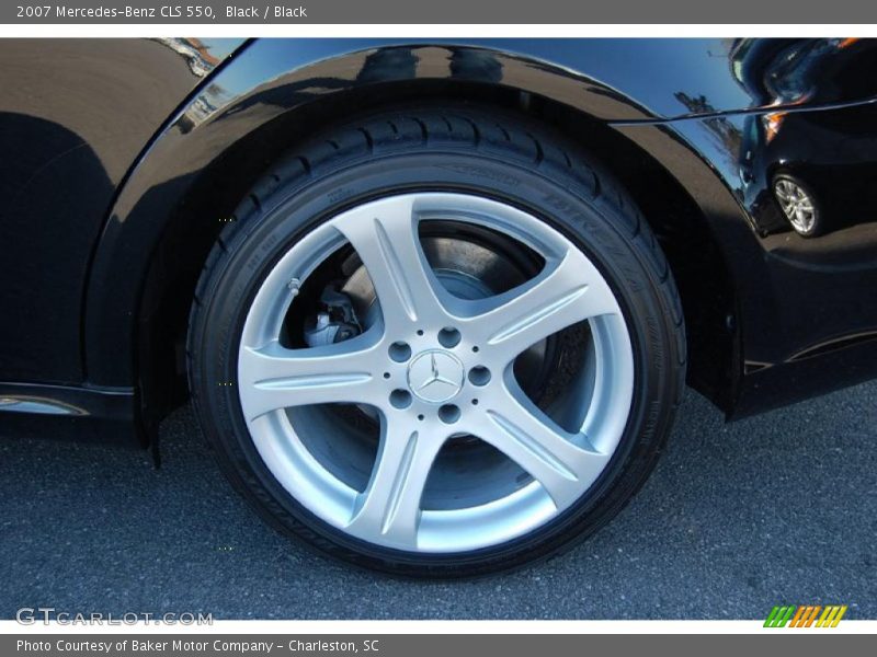 Black / Black 2007 Mercedes-Benz CLS 550