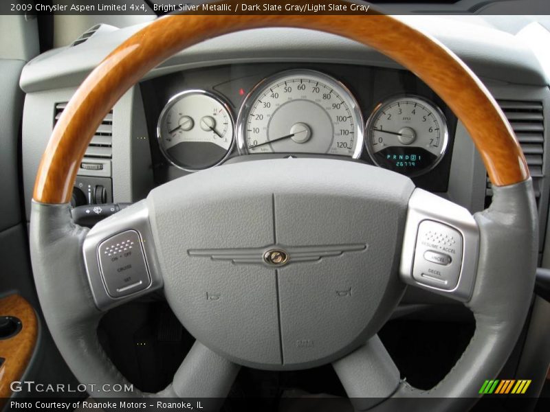 Bright Silver Metallic / Dark Slate Gray/Light Slate Gray 2009 Chrysler Aspen Limited 4x4