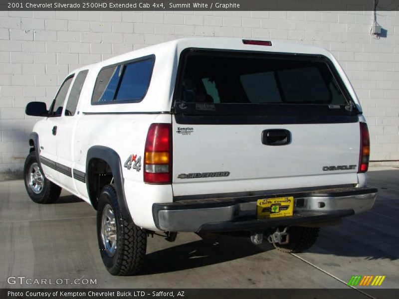 Summit White / Graphite 2001 Chevrolet Silverado 2500HD Extended Cab 4x4
